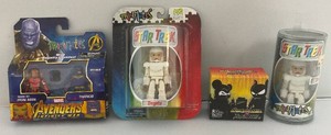 Misc. Collectible Miniasture Figures Including Avengers And Star Trek (New Old Stock)