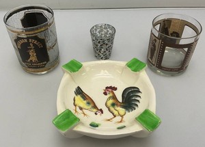 Misc. Vintage Barware Items including Minnie Mouse Shot Glass And More