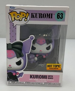 Collectible Funko Pop Sanrio-Kuromi With Baku #63 Hot Topic Exclusive Vinyl Figures (New)