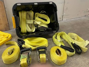 Tie-Down Strap & Ratchet Assortment With Storage Case