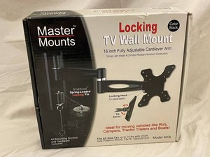 Master Mounts 403L Locking TV Wall Mount - 16in Cantilever Arm