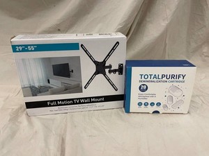 Total Purify Cartridges & Full-Motion TV Wall Mount Mixed Lot
