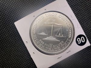 BU One Ounce .999 Silver Trade Unit  Round