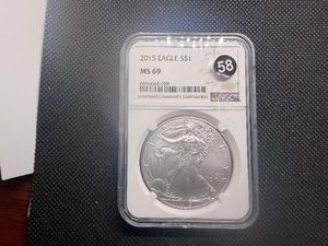 2015 1 Oz. Silver Proof American Eagle NGC MS69
