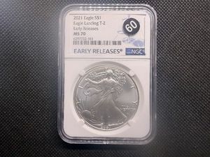 2021 Eagle Landing Type 2 1 Oz. Silver American Eagle NGC MS70 - Early Releases - Perfect Grade