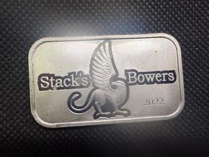 2023 1 Oz. Stacks & Bowers Silver Bar