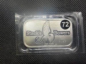 2023 1 Oz. Stacks & Bowers Silver Bar