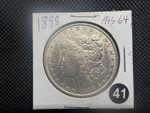 1898 Morgan Silver Dollar Marked MS64 When Purchased