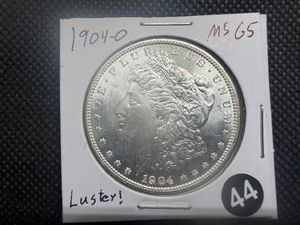 1904-O Morgan Silver Dollar Marked MS65 When Purchased - Nice Mint Luster
