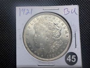 1921 Morgan Silver Dollar Marked BU When Purchased