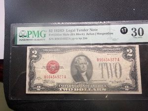 1928D $2 Red Seal Legal Tender Note FR#1505 PMG Very Fine 30