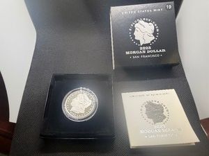 2023 San Francisco Uncirculated Morgan Silver Dollar in Original Mint Box with COA