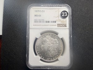 1879-S Morgan Silver Dollar NGC MS61 -  NGC Price Guide for an MS61 is $110