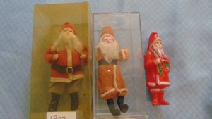 3- Very Old Santa Figures