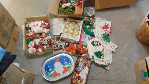4- Boxes of Vintage and Newer Christmas Ornaments