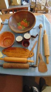 Vintage Wood Kitchen Items