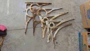 Vintage Iron Shelf Brackets
