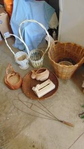 Selection of Baskets and Rug Beater