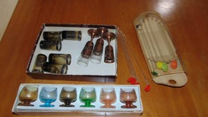 Liquor Glasses and Stirrers