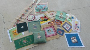 Selection of Needlepoint Coverings