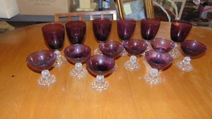 Purple American Lady Stemware