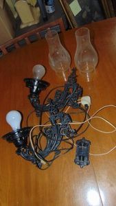 2- Plastic Wall Bracket Lights, Only 1 wall piece