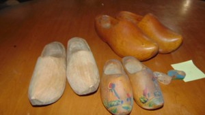 4 Pairs of Wooden Shoes