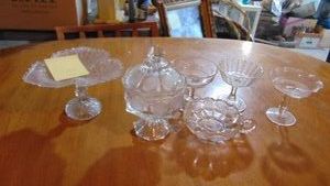 Clear Glass Pieces and Coin Glass Pieces