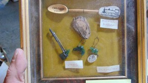 Framed Collection of Items