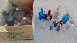 Selection of Various Vintage Bottles