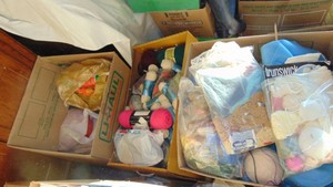 3 Large Boxes of Yarn