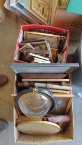 2- Boxes of Frames and Prints