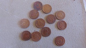 Selection of Indian Head Pennies