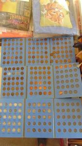 Wheat Pennies 1909-1940, 1941-on, Not Complete and Dime Collection