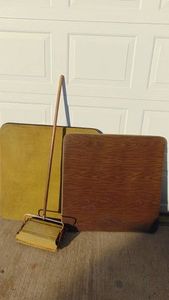2- Card Tables and Vintage Sweeper