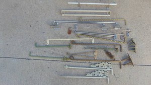 Vintage Towel Racks and Curtain Holders
