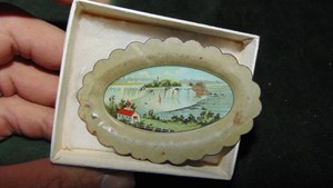 Vintage Mini Pin Tray with Scene