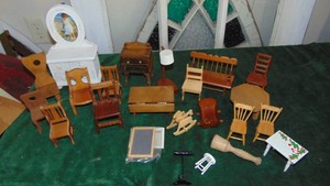 Selection of Wood Doll Furniture