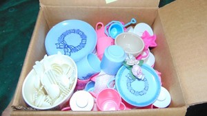 Vintage Plastic Doll Dishes