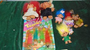 Assorted Vintage Troll Dolls
