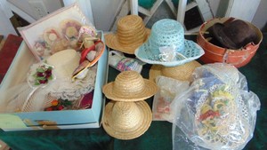Assorted Doll Hats and Childrens Hats