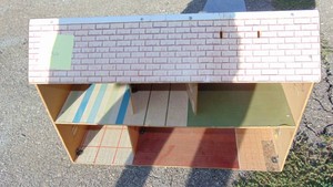 Vintage Fiberboard Dollhouse