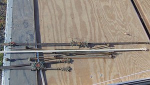 Vintage Wicker Buggy with Antique Doll
