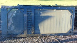 Vintage Black Screen Door