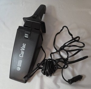 Vintage Black and Decker 12 V Portable CarVac. The car vacuum cleaner plugs directly into a 12 volt port in your car. Powers up.