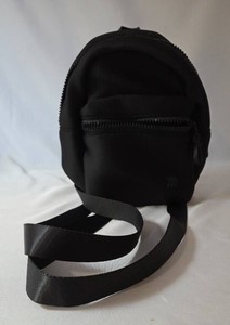 New Black Neoprene Mini Backpack - All in Motion with cross body straps.  8 12 x 7 12