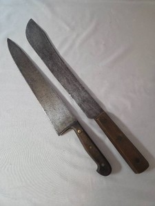 2 - Vintage Machetes from the 30s and 40s.  12 and 14 inch blades.