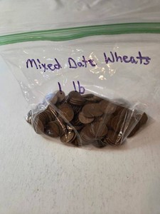 1 pound of Mixed Date Wheat Pennies