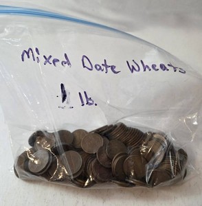 1 pound of Mixed Date Wheat Pennies