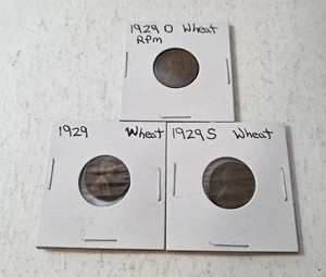 1929 Wheat Pennies - P,D,S Series